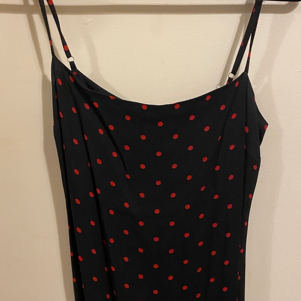 Reformation polka dot dress